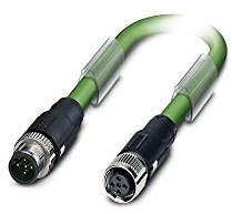 PHOENIX CONTACT SAC-5P-MSB/10.0-900/FSB SCO Interbus (16 MBit-s) Bussystem-Kabel, 5-Polig, PUR Halogenfrei, Stecker Gerade M12 Speedcon, B Kodierung, Auf Buchse, B Kodierung, 10m Kabellänge, Maigrün