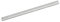 folia 23050 - Aluminiumlineal, Lineal aus Aluminium, 50 cm lang, mit Anti-Rutsch-Beschichtung und gut ablesbarer Zentimeter Einteilung