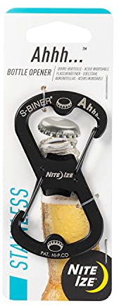 Nite Ize Karabiner S-Biner Ahhh, Schwarz, S