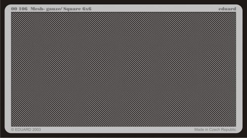 Eduard Accessories 106 Modellbauzubehör Gitter/Mesh, Gauze/Square 6x6