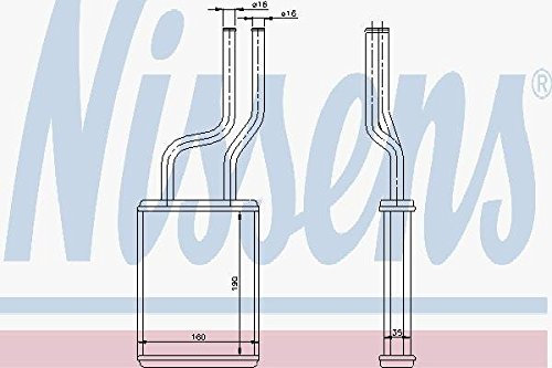 NISSENS 73457 Wärmetauscher Wärmetauscher Vorne