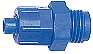 RIEGLER 110724-11.654 Gerade Einschraubverschraubung G 1/4 a., für Schlauch 8/6 mm, POM, 1Stk