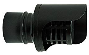 Cappello terminale scarico fumi a parete inox NERO DN 100mm con parapioggia