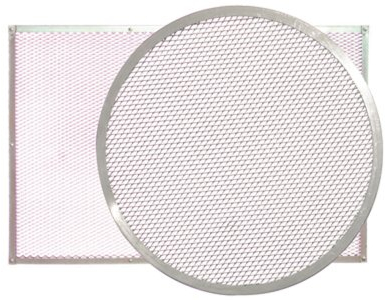 Paderno World Cuisine - Teglia forata per pizza in alluminio, 33 cm