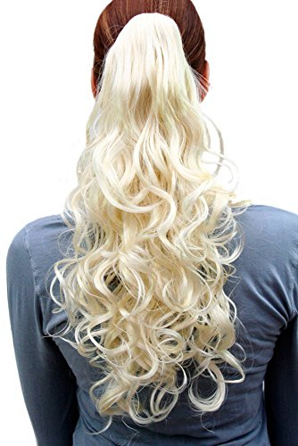 WIG ME UP - C-128-613 Haarteil/Zopf, platinblond, gelockt
