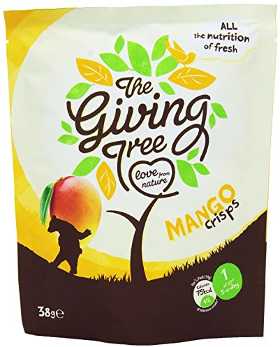 The Giving Tree Freeze Dried Fruit Crisps - Vegan, Gluten Free Nutritional Crisps (Mango, 38g (Pack of 12))