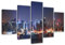 Visario Bild auf Leinwand 160 cm Nr 5505 New York fertig gerahmte Bilder 5 Teile Marke original