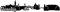Samunshi® Venedig Skyline Aufkleber in 8 Größen und 25 Farben (20x4cm schwarz)