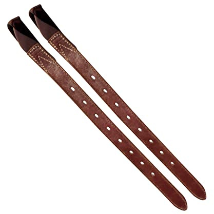 WINTEC Quick-Change Gurtstrippen, Leder 15 & 16 15/37,5 cm, braun