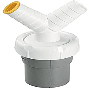 Jimten 022070 - Enlace mixto macho PVC con doble toma auxiliar