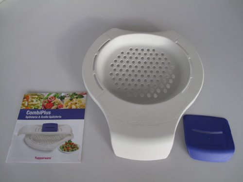 TUPPERWARE Pasta Maker Grater-Combi round white + German recipe booklet 7206