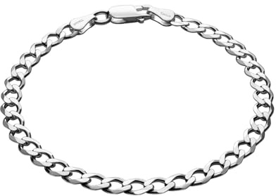STERLL Herren-Armband aus massivem 925 Silber, ideal als Geschenk für Mann oder Freund, mit Schmuckbox