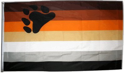 Flagge Gay Pride Bear - 90 x 150 cm