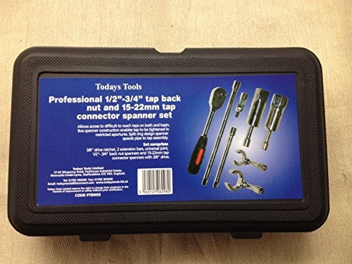 Todays Tools TT Professional 1/2-3/4 Tap Back Nut & 15-22mm Compression Fitting Set PTBNSS