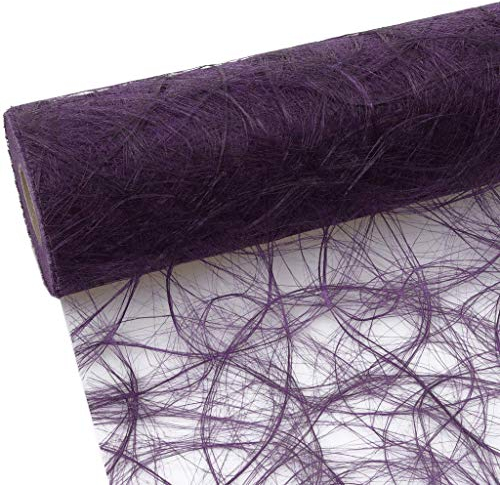Deko AS GmbH Sizoweb Tischband aubergine 30 cm Rolle 25 Meter 64 023-R
