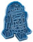 Cuticuter Star Wars R2D2 Cortador de Galletas, Plástico, Azul, 8x7x1.5 cm