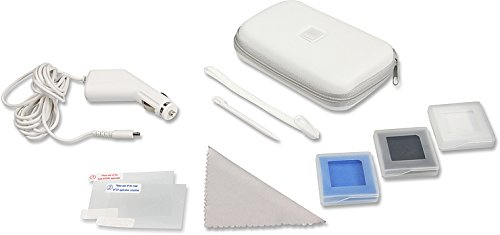 Speedlink Travel-Pack für Nintendo DS Lite (Transporttasche, KFZ-Ladegerät, Displayfolie, Spielehüllen uvm.) weiß