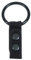 Taschenlampenhalter mit Ringund Nylonclip, schwarz
