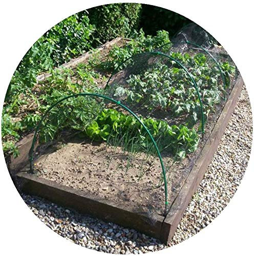 Gardening Naturally Garden Hoop Tunnel Kits 2.9m Long Complete with Netting (Bird Netting)