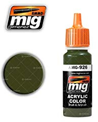 Ammo MIG-0926 Olive Drab Base Acrylfarben (17 ml), Mehrfarbig