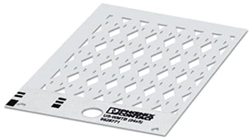 Phoenix Contact US-WMTB Kabel-Markierer, Kabelbinder, Weiß, Ø 0mm - 13mm, 24mm x 14 mm, 35 Stück, Packung a 10 Stück