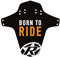 Reverse Mudguard Schutzblech Born to Ride, Fox orange