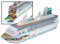 Everflag Tischaufsteller/Geschenkbox Kreuzfahrtschiff