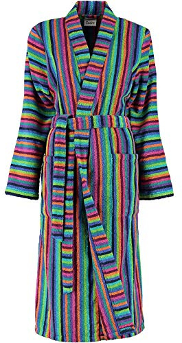 Cawö Kimono Damen-Bademantel Lifestyle Walk-Frottier bunt Größe 40 / 42