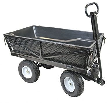 Handy Multi Purpose Tipping Towable Garden Trolley