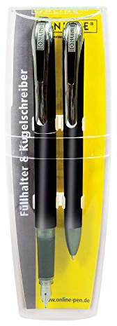 Online 12117 - Schreibset College II, Füllhalter und Kugelschreiber, schwarz