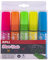 Apli - Pennarello a gesso liquido, misura grande, colori assortiti (confezione da 5)
