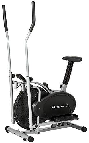 TecTake 2 in 1 Cyclette ELLITTICA Professionale Elliptical ERGOMETRO con Display LCD