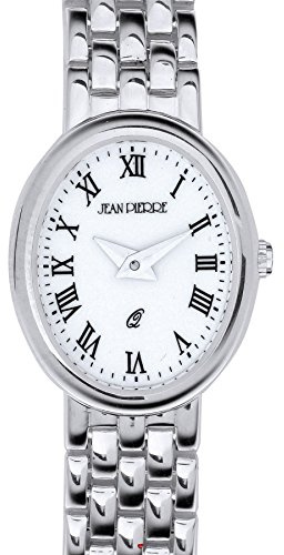 I LUV LTD Ladies Sterling Silver Oval Presentation Watch on Matching Bracelet - Gift Box