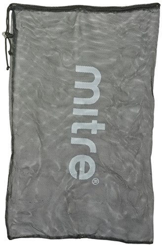 Mitre Netz-Fußballsack, belüftet, für 10 Bälle, Schwarz, Einheitsgröße