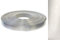 Bande de placage ABS 22 mm x 10 m avec colle thermo-fusible, en aluminium véritable, brossé