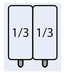 E7/CPCEXC Nudelkorb-Set: 2 x 1/3 GN