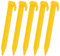 VOSS.farming 10x Kunststoff Heringe 15cm Gelb Bodenanker Camping Zelt