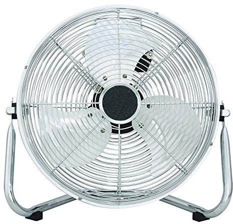 DOMAIR BA45CC - Brasseur d'air - 100 Watts - À poser - 45 cm - 3 vitesses - 3 pales - Inclinable - Avec poignée - Chrome