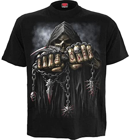 Spiral Game Over Männer T-Shirt schwarz Gothic