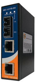 Convertitore Industriale Fast Ethernet a fibra ottica su guida DIN