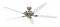 Unbekannt CasaFan Deckenventilator CLASSIC ROYAL - Rotorblatt-Ø 1800 mm - Lack weiß/Lack lichtgrau/Messing antik