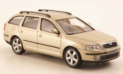 Skoda Octavia Kombi, met.beige, Modellauto, Abrex 1:43