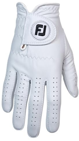 FootJoy CabrettaSof Golfhandschuh, Weiß, Größe M/L