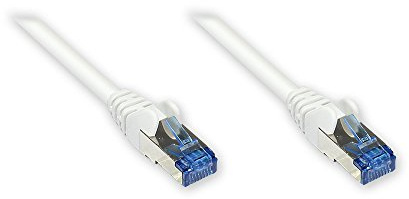 Patchkabel, Cat. 6A, S/FTP, PiMF, halogenfrei, 500MHz, weiß, 20m, Good Connections®