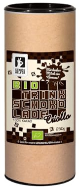 Bremer Gewürzhandel Kakao Trinkschokolade Criollo 100% BIO, Kakaopulver, heiße Schokolade, Back-Kakao, 250g