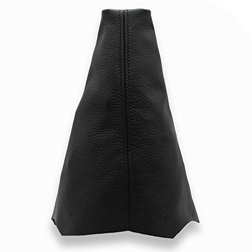 JPstraps - Funda Palanca de Cambios de Cuero Piel Natural Color Negro Compatible con Peugeot Partner II (2008-2018) y Compatible con Citroen Berlingo II (2008-2018)