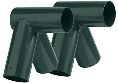 Pair (2) of 90 Degrees Extra Long Tubes Swing Brackets 4 Inch Round Poles Children's Swing Frame