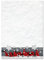 Logbuch-Verlag 100 Blatt weihnachtliches Papier A4 Weihnachtsbriefpapier Kunden geschäftlich Druckerpapier rot weiß Schreibpapier Briefpapier 100g