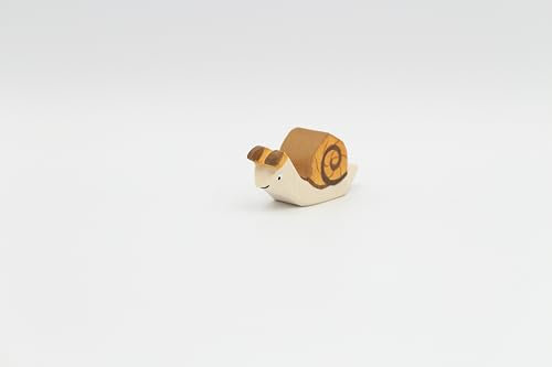 Holzspielwaren Ackermann Schnecke aus Holz – Wald Holzspielzeug, aus Schwäbischer Handarbeit (100% ökologisch)