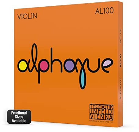 Thomastik Cuerdas para violín ALPHAYUE alma en nylon, juego 1/8, escala 240mm / 9.4“